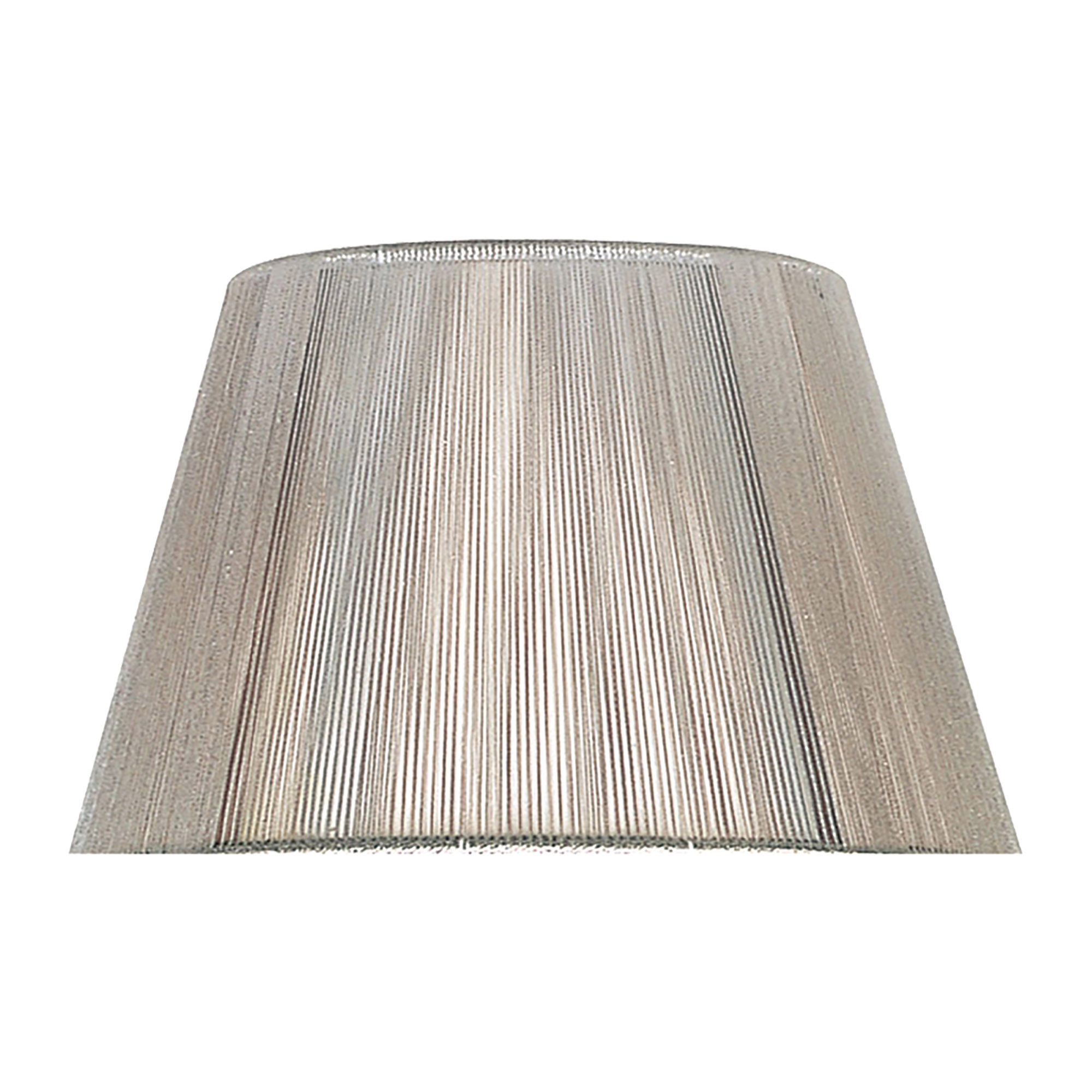 MS043  Silk 40cm String Shade Silver Grey